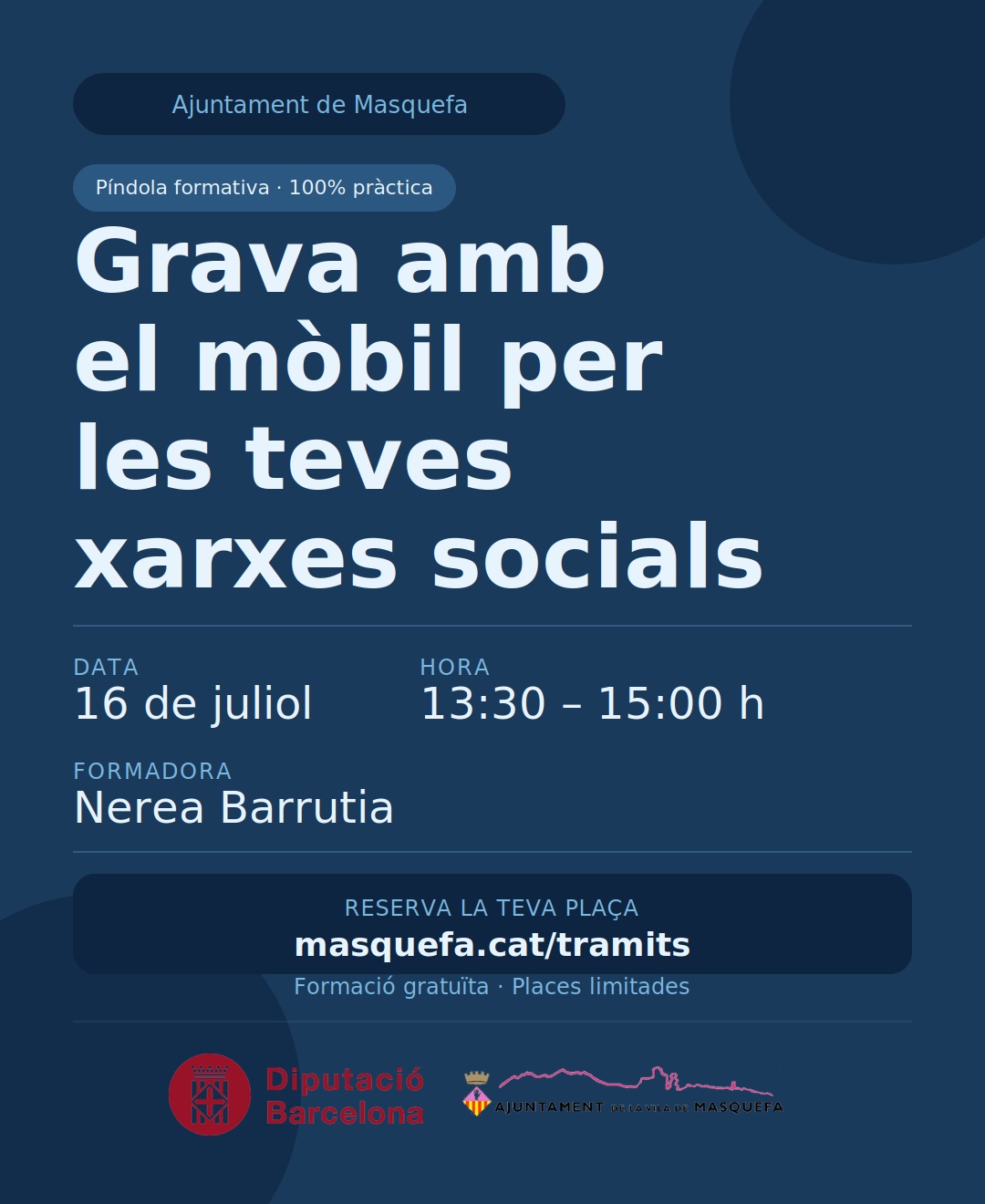 Cartell grava amb el teu mòbil