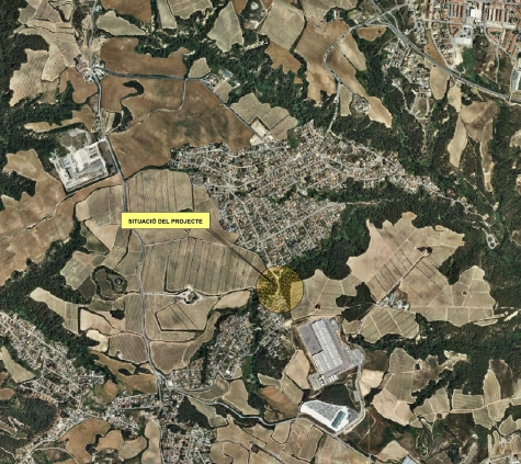 Plànol de la passarel•la que enllaçarà Can Quiseró i El Maset