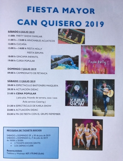 Can Quiseró torna a estar de Festa Major!