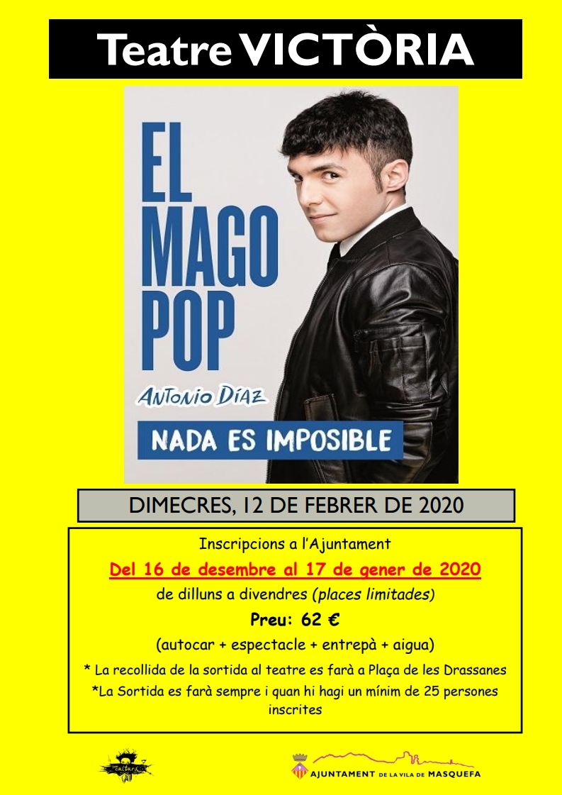 Vine a gaudir de l’espectacle “Nada es imposible” d’El Mago Pop