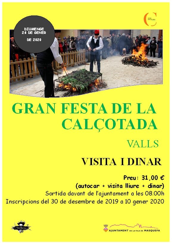 Cartell de la sortida a la Gran Festa de la Calçotada de Valls